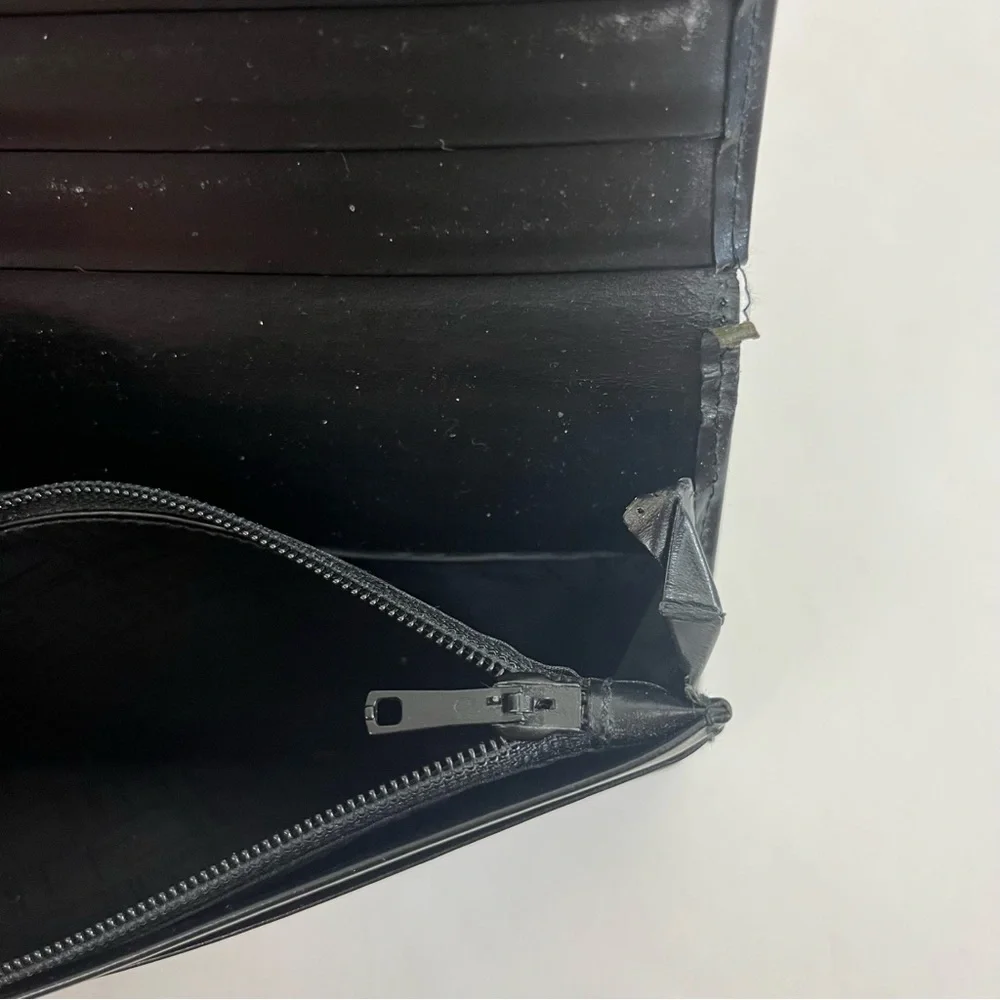 Dunhill black leather